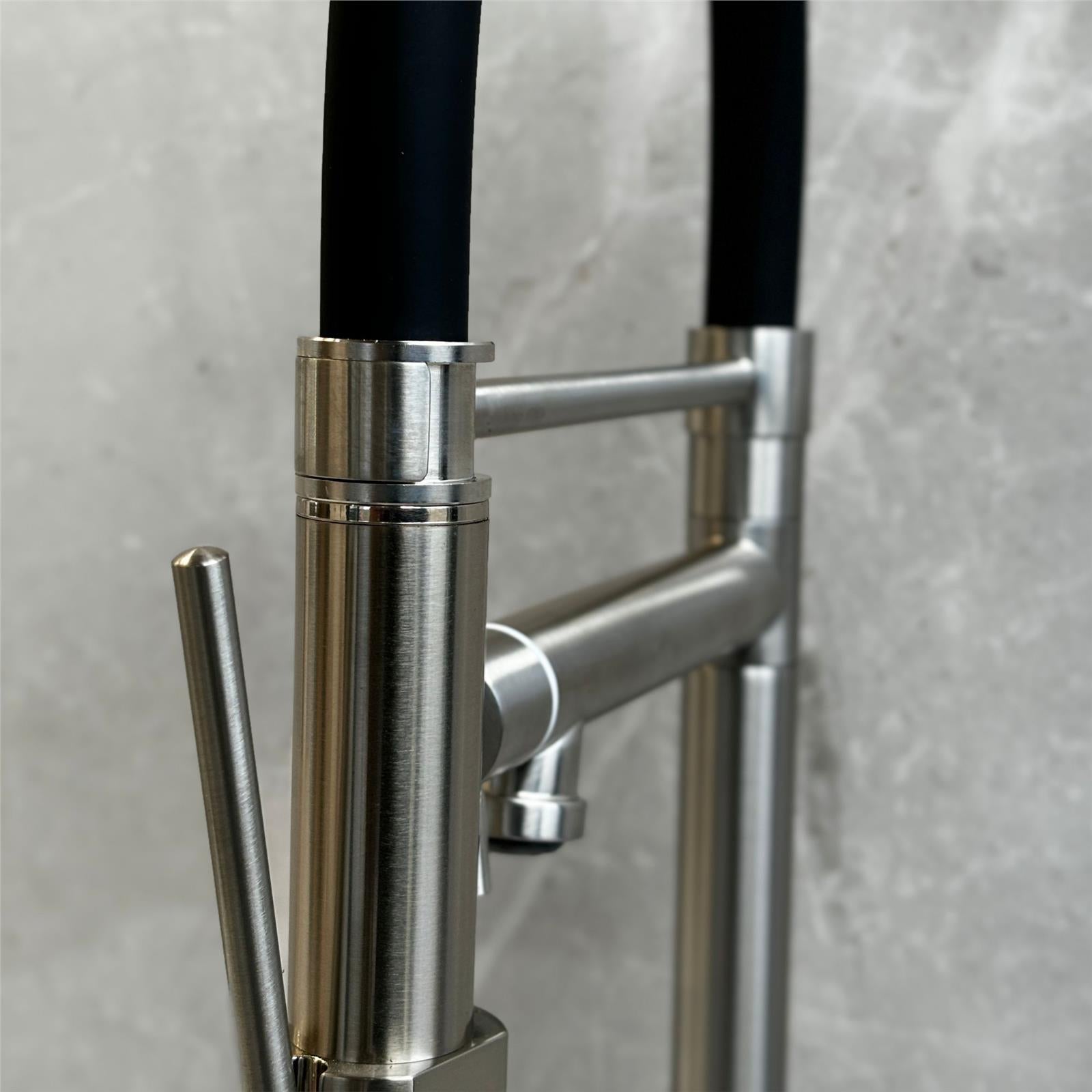 Liquida GD385BS Single Lever Multi Use Pull Out Brushed Steel Kitchen Mixer Tap